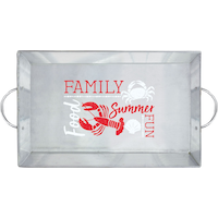 Plateau de service fruits de mer et été Overhead_Flat