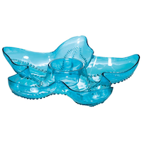 Starfish Plastic Chip & Dip Tray Front_Elevated