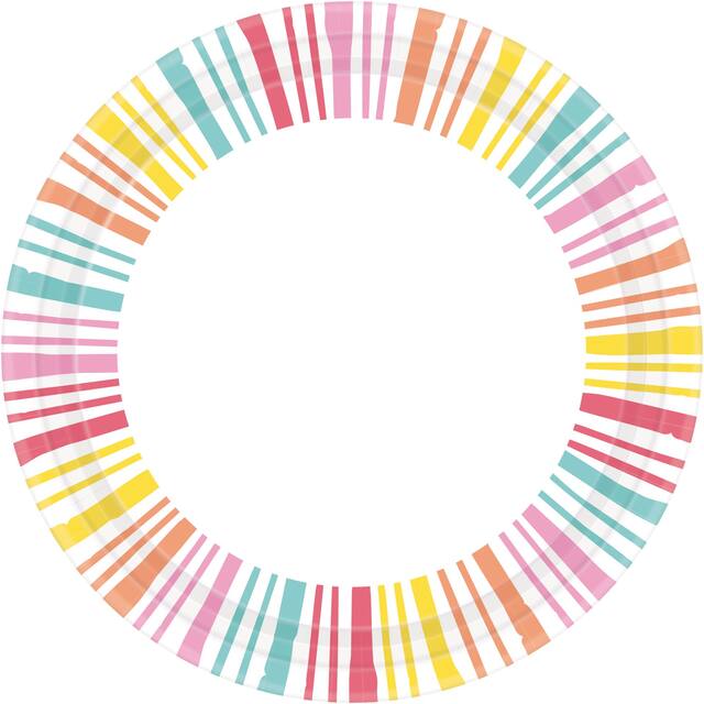 Assiettes à dessert Joyeux été, paq. 40 Overhead_Flat