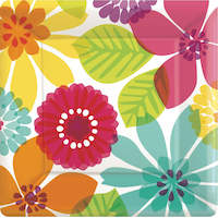 Assiettes à dessert Un jour au paradis, paq. 8 Overhead_Flat