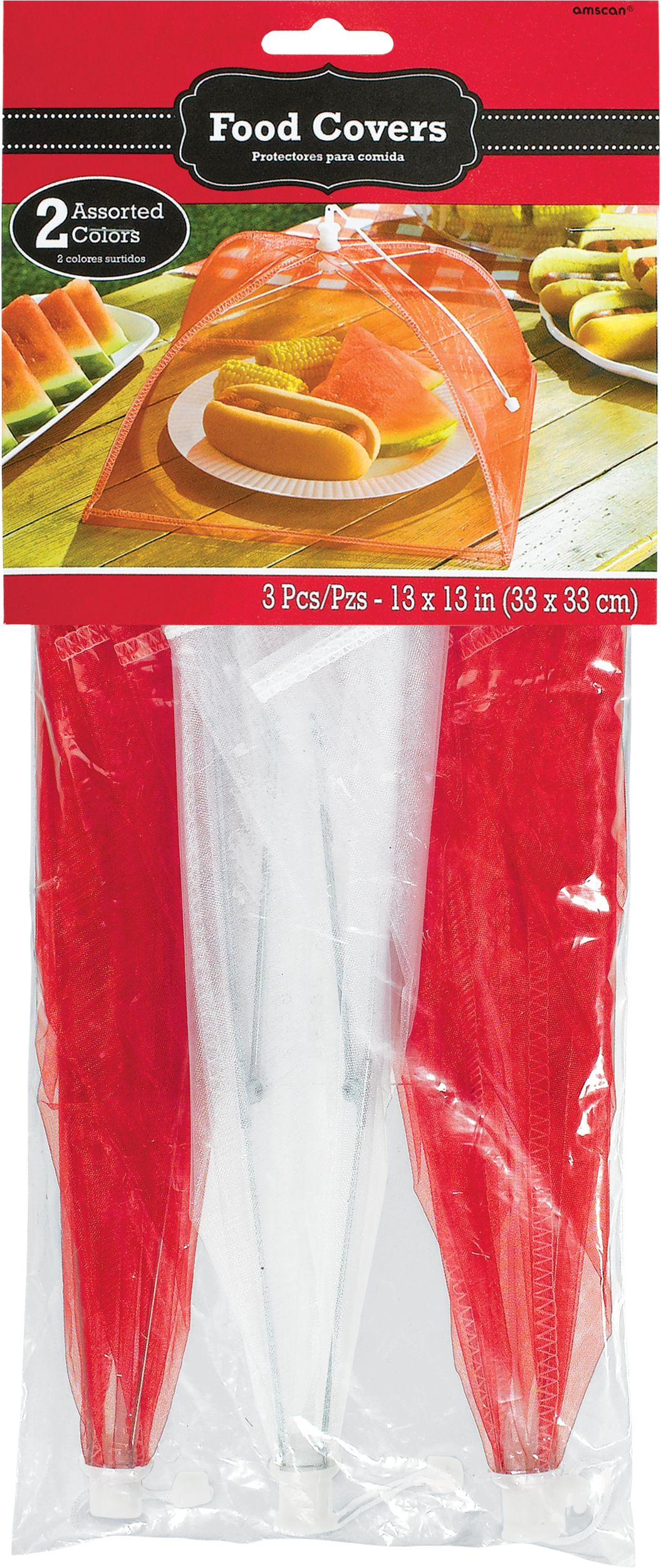 Picnic Party Mesh Food Covers, 3-pk Front_Flat