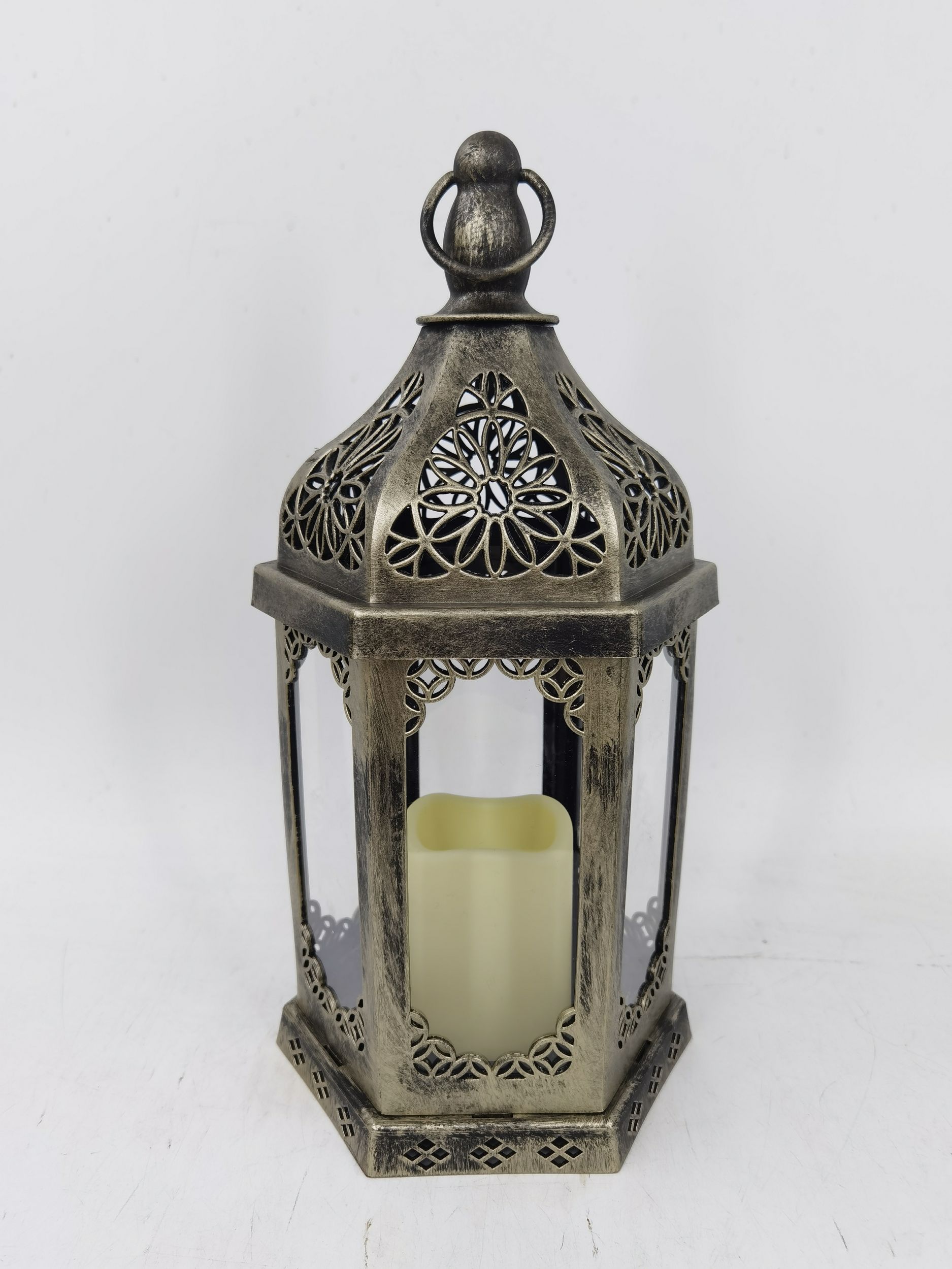 Flameless LED Lantern Candle Front_Elevated