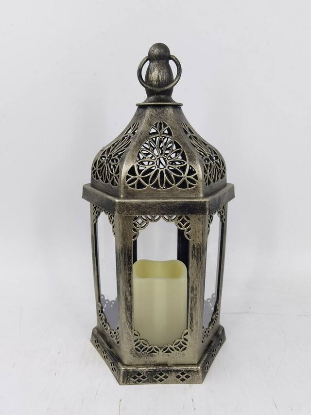 Flameless LED Lantern Candle Front_Elevated