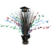 Centre de table fontaine diplômé Congrats Grad arc-en-ciel Front_Flat