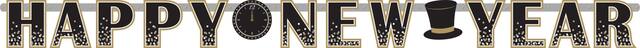 Sparkling New Year's Banners, 4-pc Front_Flat
