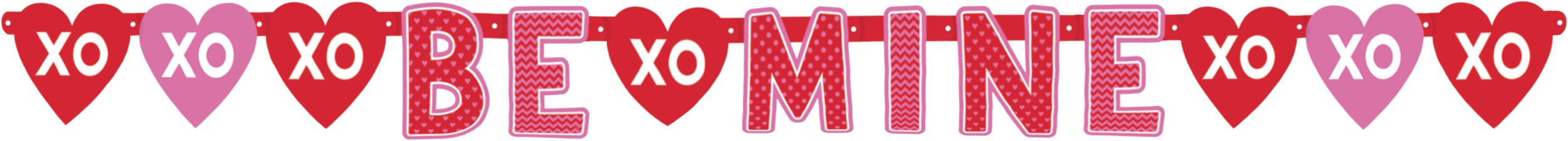 Valentine's Day Banners, 4-pk Front_Flat