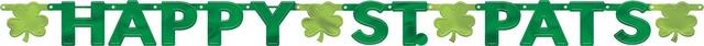Banderole à lettres de la Saint-Patrick Front_Flat