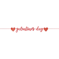 Banderole à lettres étincelante Saint-Galentin Front_Flat