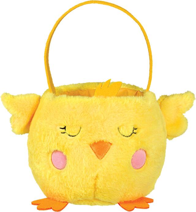 Panier de Pâques poussin en peluche Front_Elevated