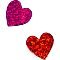 Holographic Foam Heart Stickers, 130-ct Composite_or_Mixed