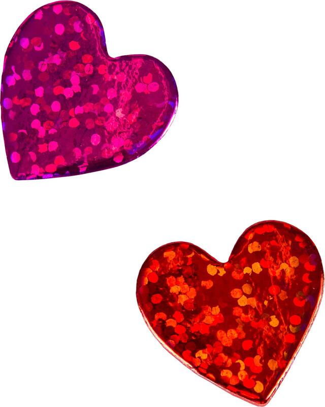 Holographic Foam Heart Stickers, 130-ct Composite_or_Mixed