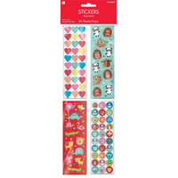 Cuddly Cubs Valentine's Day Stickers, 36-Sheets Front_Flat