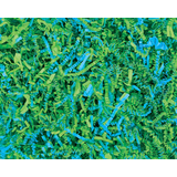 Decorative Gift Wrapping Crinkle Paper Shreds Grass, Blue/Green, 6-oz, for Easter Composite_or_Mixed