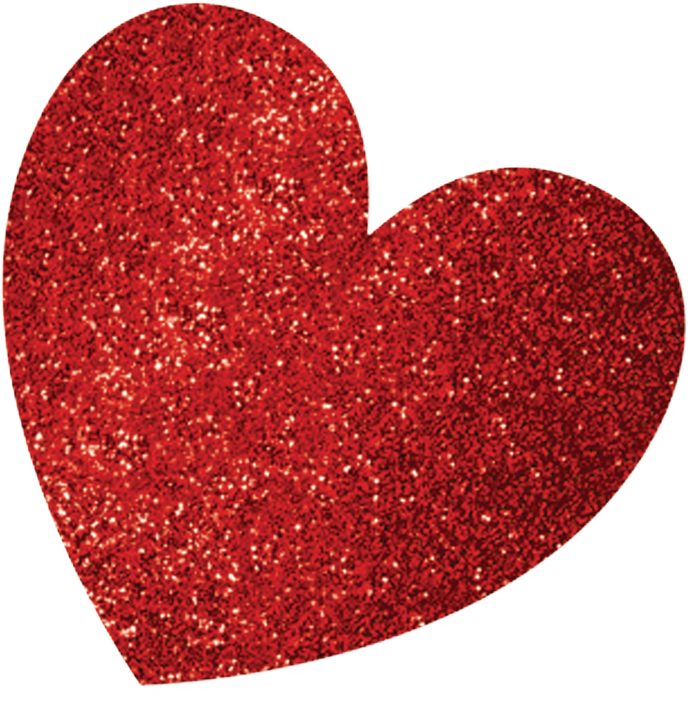 Glitter Heart Cut-Outs, 20-pc | Party City