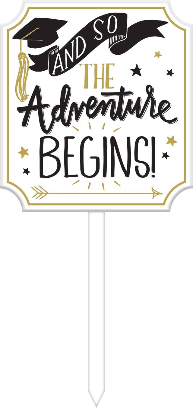The Adventure Begins Yard Stake Front_Flat