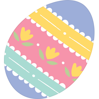 Découpes oeufs de Pâques pastel Front_Flat