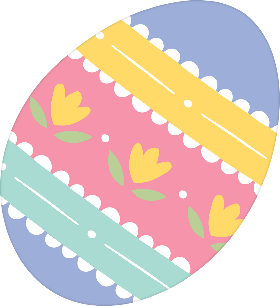 Pastel Easter Egg CutOut Decoration Party City