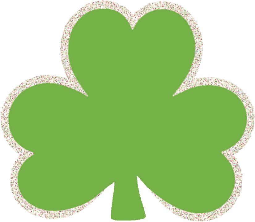 Shamrock Table & Wall Cutout Decorations, Green, 2.3-in, 50-pk, for St. Patrick's Day Overhead_Flat