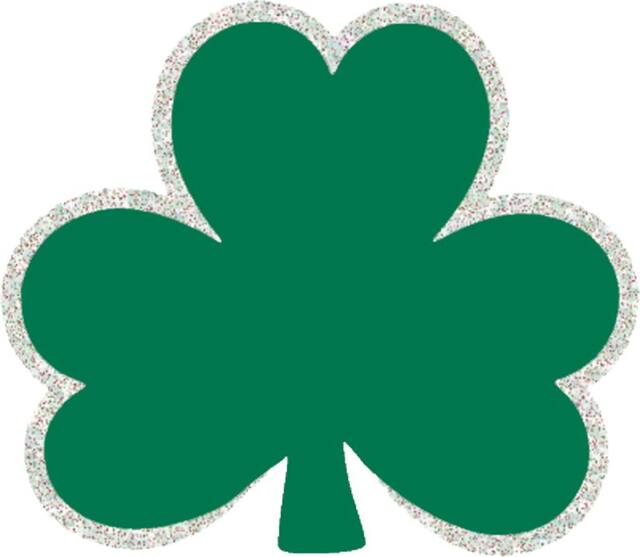 Shamrock Table & Wall Cutout Decorations, Green, 2.3-in, 50-pk, for St. Patrick's Day Overhead_Flat