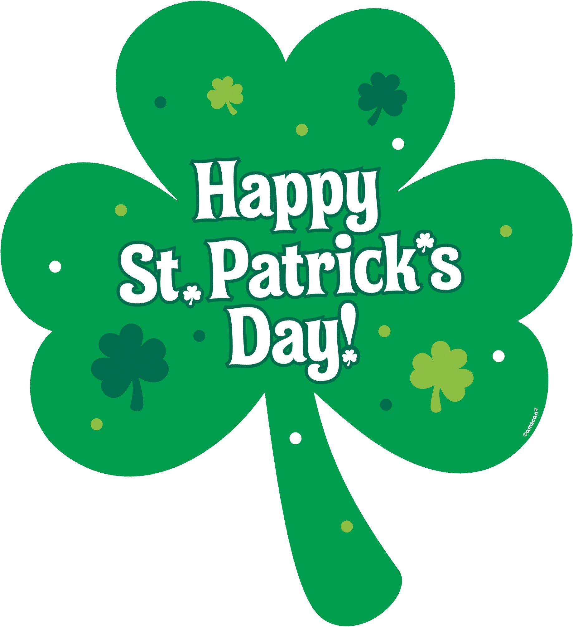 Découpe trèfle de la Saint-Patrick, vert, paq. 30 Front_Flat