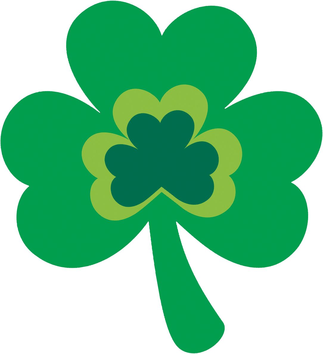 Découpe trèfle de la Saint-Patrick, vert, paq. 30 Front_Flat