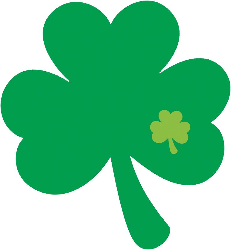 Découpe trèfle de la Saint-Patrick, vert, paq. 30 Front_Flat