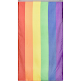 Large Flag Decoration, Rainbow, 5-ft, for Pride Overhead_Flat