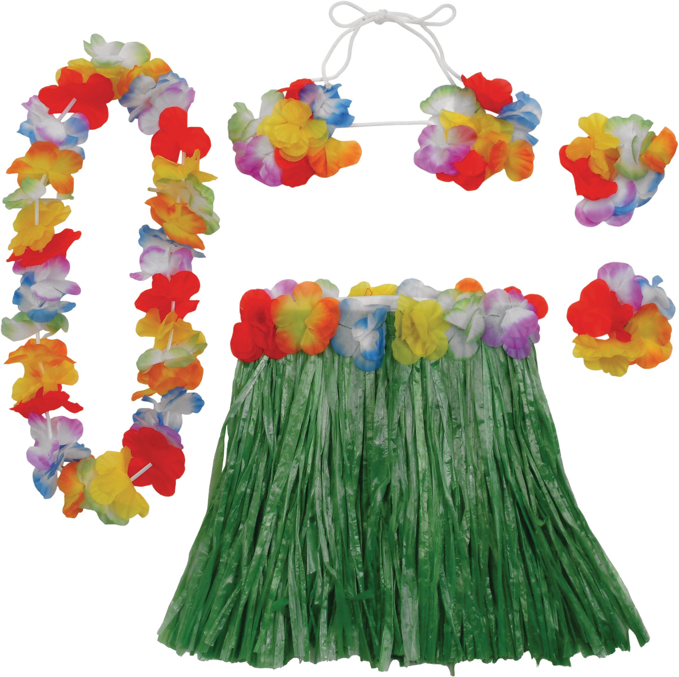 Child Hula Skirt Kit, 5-pc | Party City