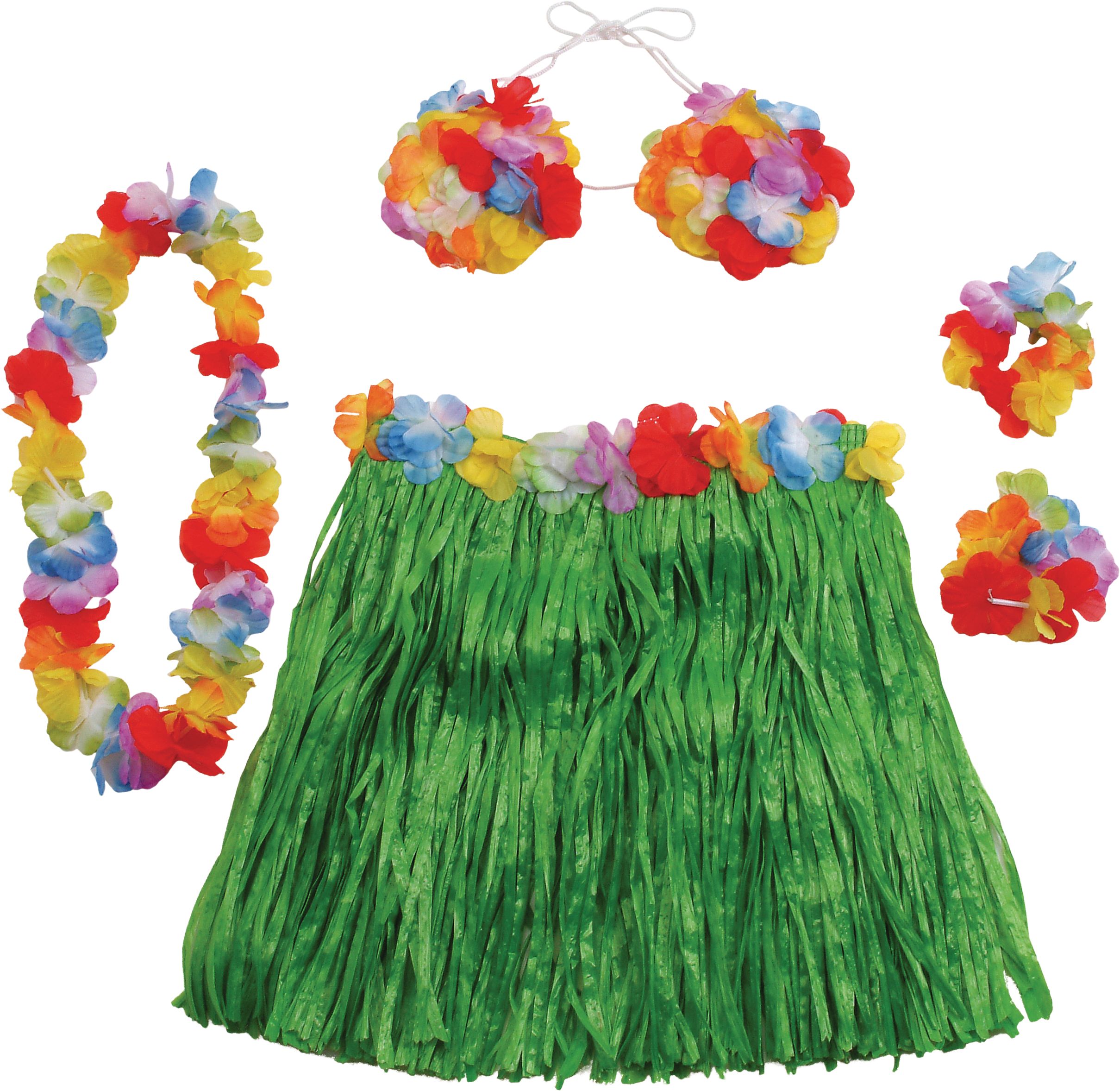 Adult Hula Skirt Kit, 5-pc | Party City