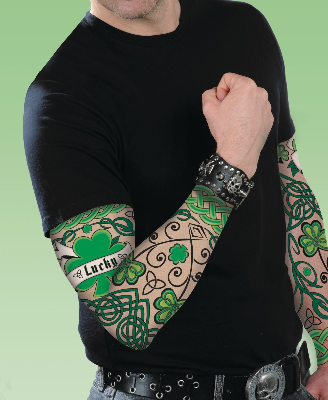 St. Patrick's Day Tattoo Sleeves, 2-pk Composite_or_Mixed