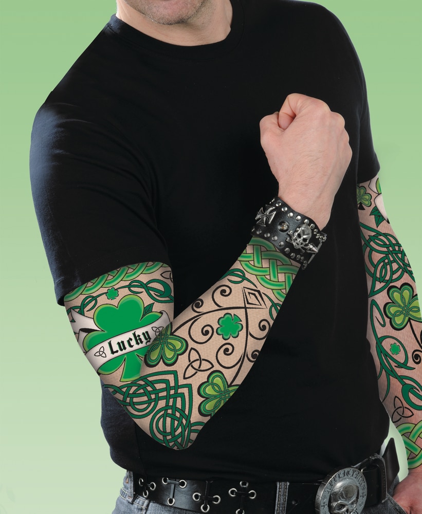 Irish St Patricks Day Temporary Tattoos 5x5cm 6 Pieces per Sheet   Henbrandt Ltd