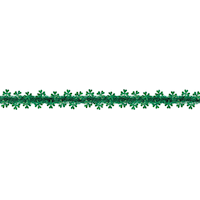 Prismatic Shamrock Tinsel Garland Front_Flat