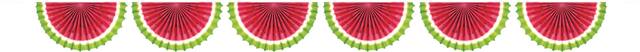Hello Summer Watermelon Bunting Garland Front_Flat