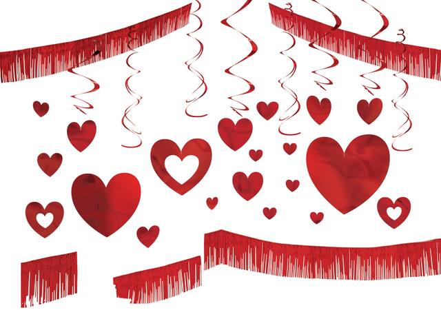 Valentine's Day Room Decorating Kit, 28-pc Composite_or_Mixed