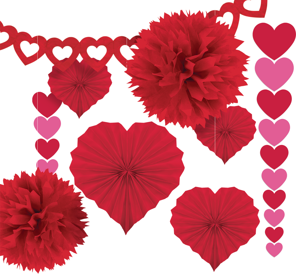 Valentine's Day Decorating Kit, 9pc Party City