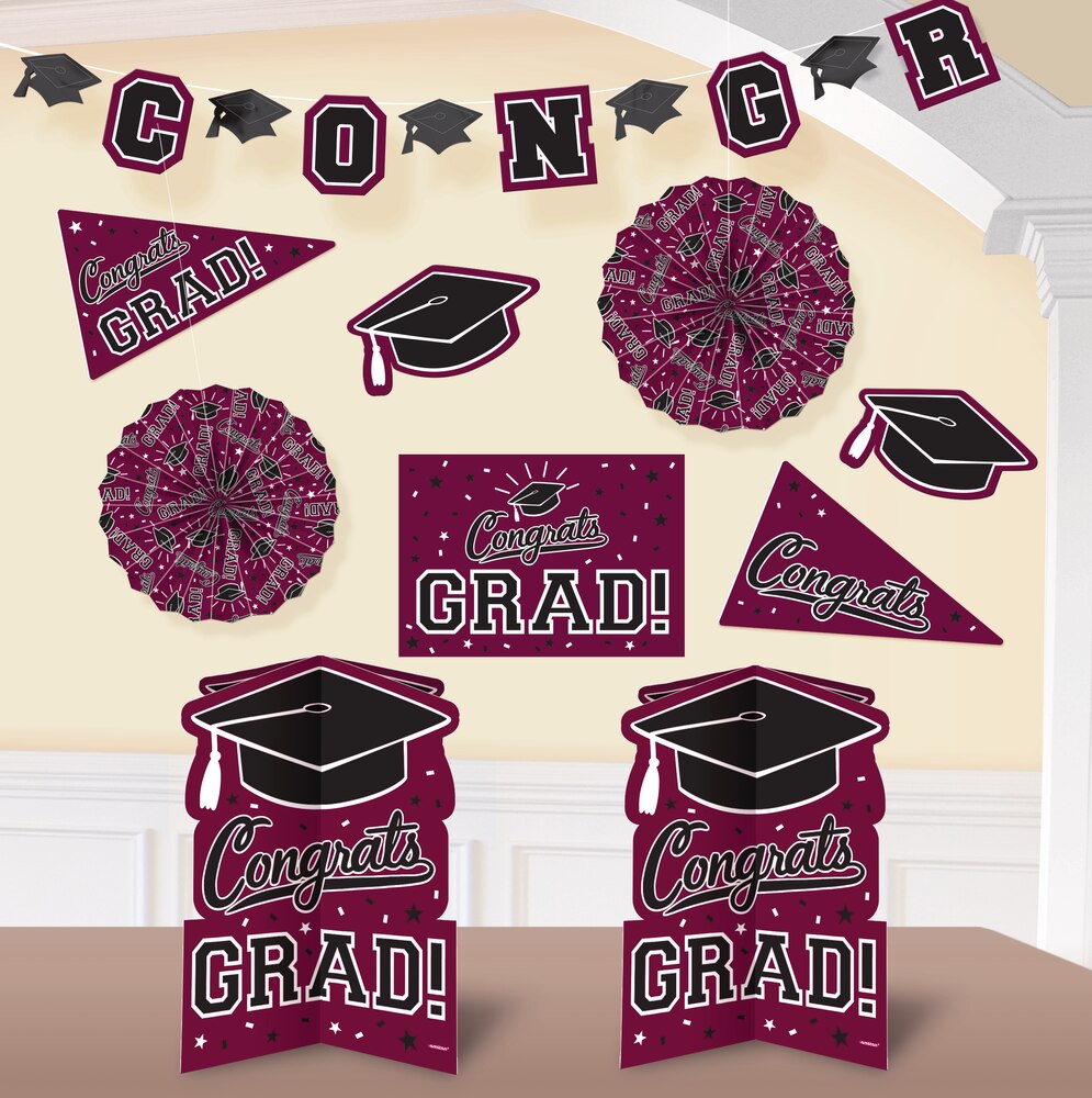 Graduation Room Decorating Kit, 10pc Party City