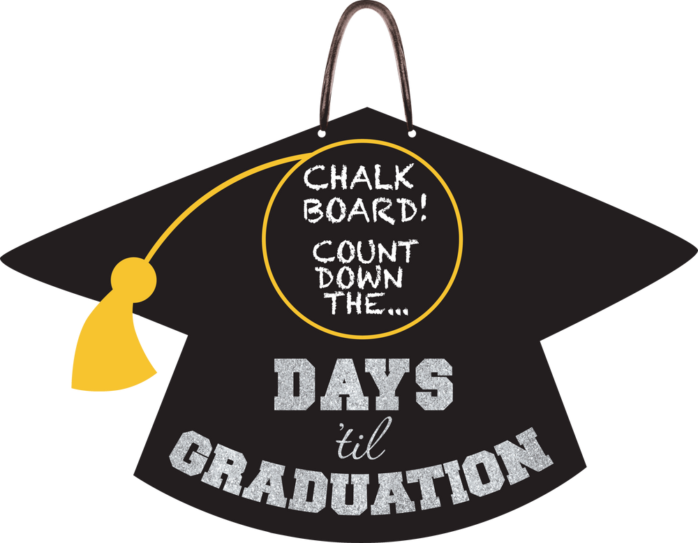 Graduation Countdown Chalkboard Sign Party City