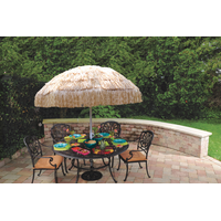 Grand parasol en toile palapa Front_Flat