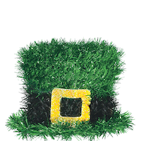 Mini-chapeau de farfadet étincelant&nbsp;3D Front_Flat