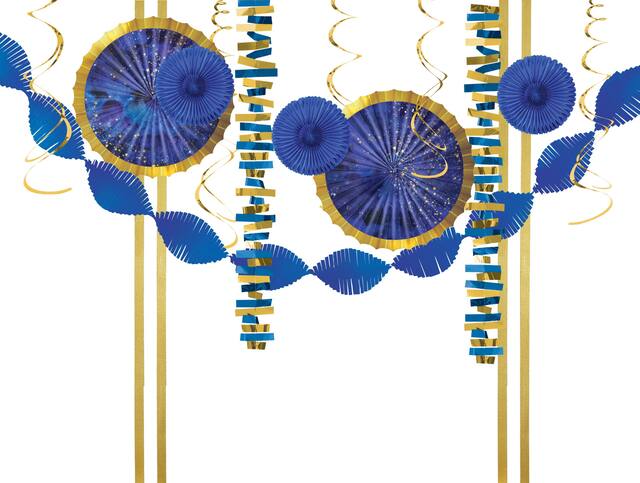 Kit de décoration Minuit de veille du jour de l'An, paq. 14 Front_Flat