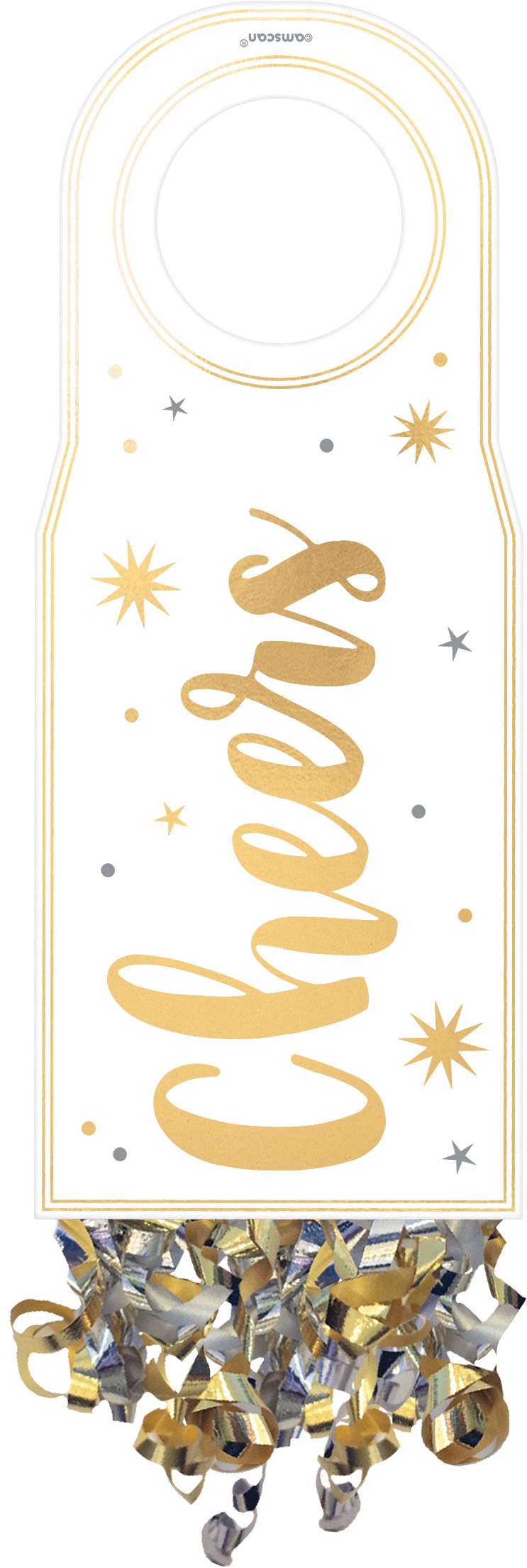 Black, Gold & Silver New Year's Eve Bar Decorating Kit, 29-pc Front_Flat