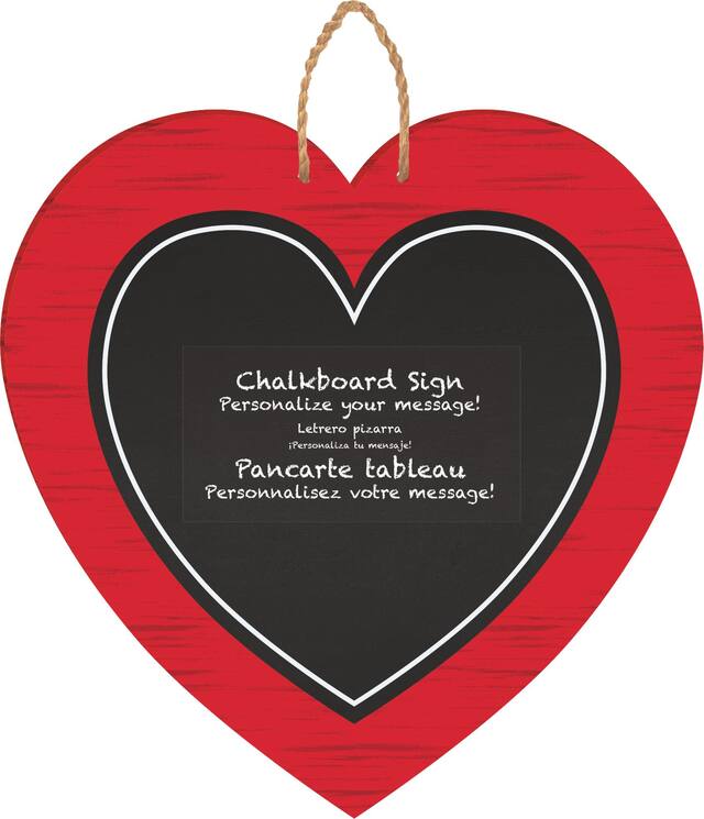 Heart Chalkboard Sign Front_Flat