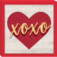 XOXO Block Sign Front_Flat