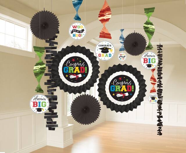 Multicolour Graduation Decorating Kit, 13-pc Front_Flat