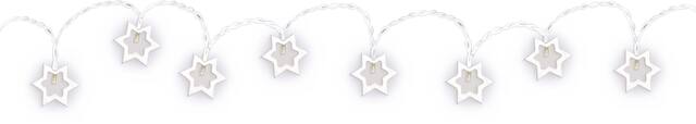 Star of David LED String Lights Front_Flat