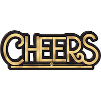 Black & Gold Cheers Block Sign Front_Flat