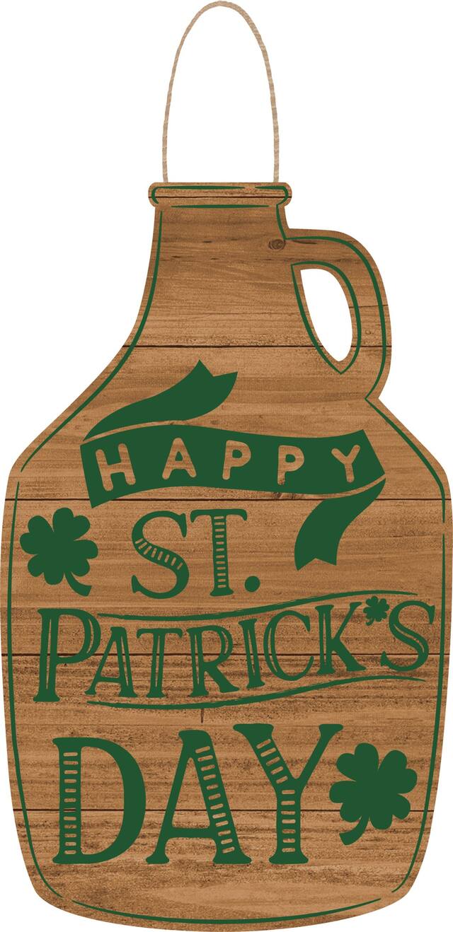 Happy St. Patrick's Day Growler Sign Front_Flat