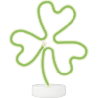 Neon Shamrock LED Light Front_Flat