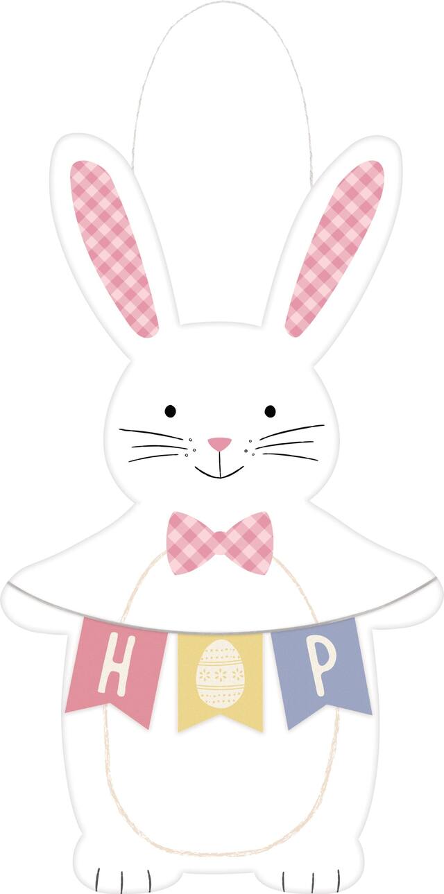 Affiche de style chevalet lapin de Pâques Front_Flat