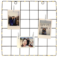 Cadre en grille pour photos DEL Front_Flat